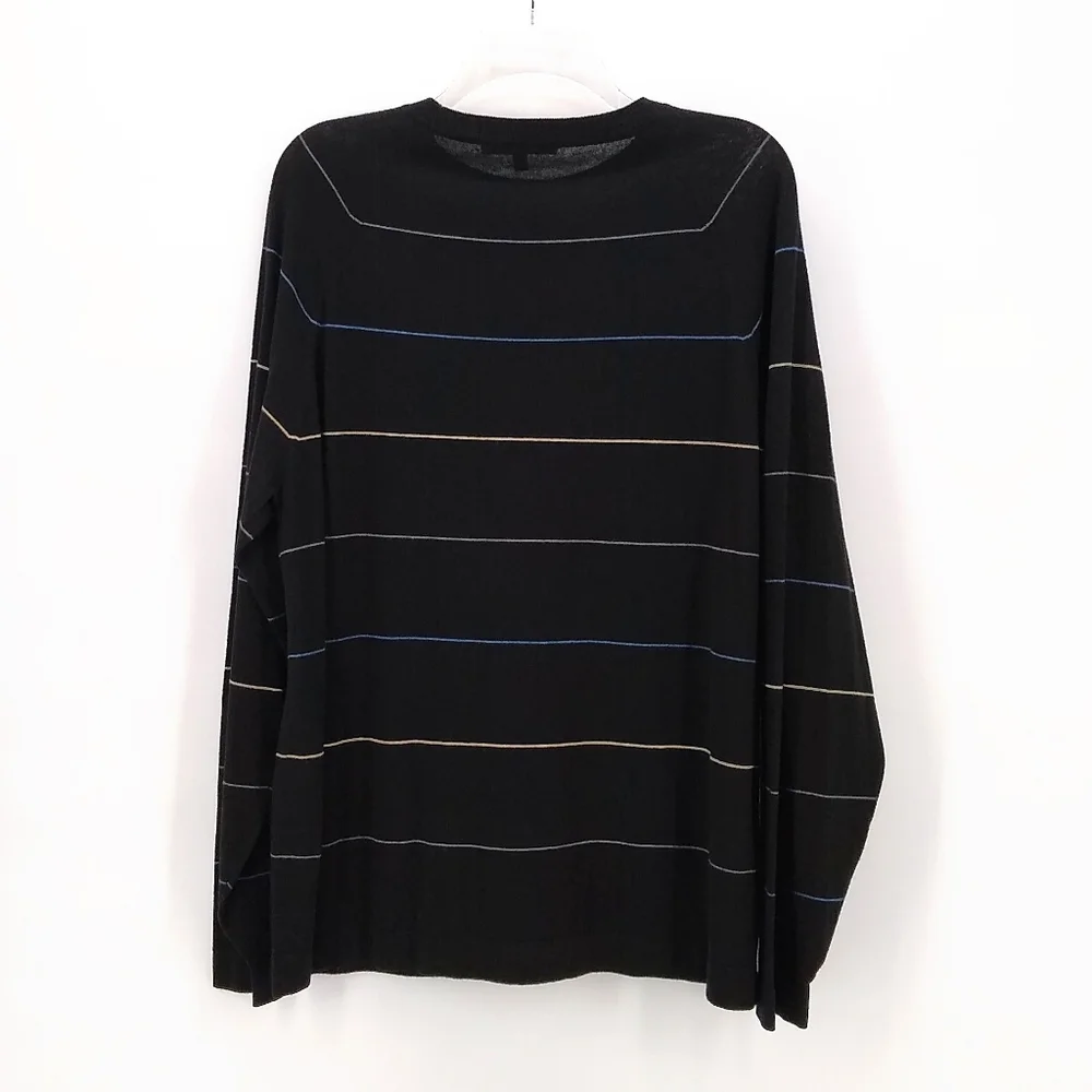 MURANO nwot Wool Cashmere black stripe sweater